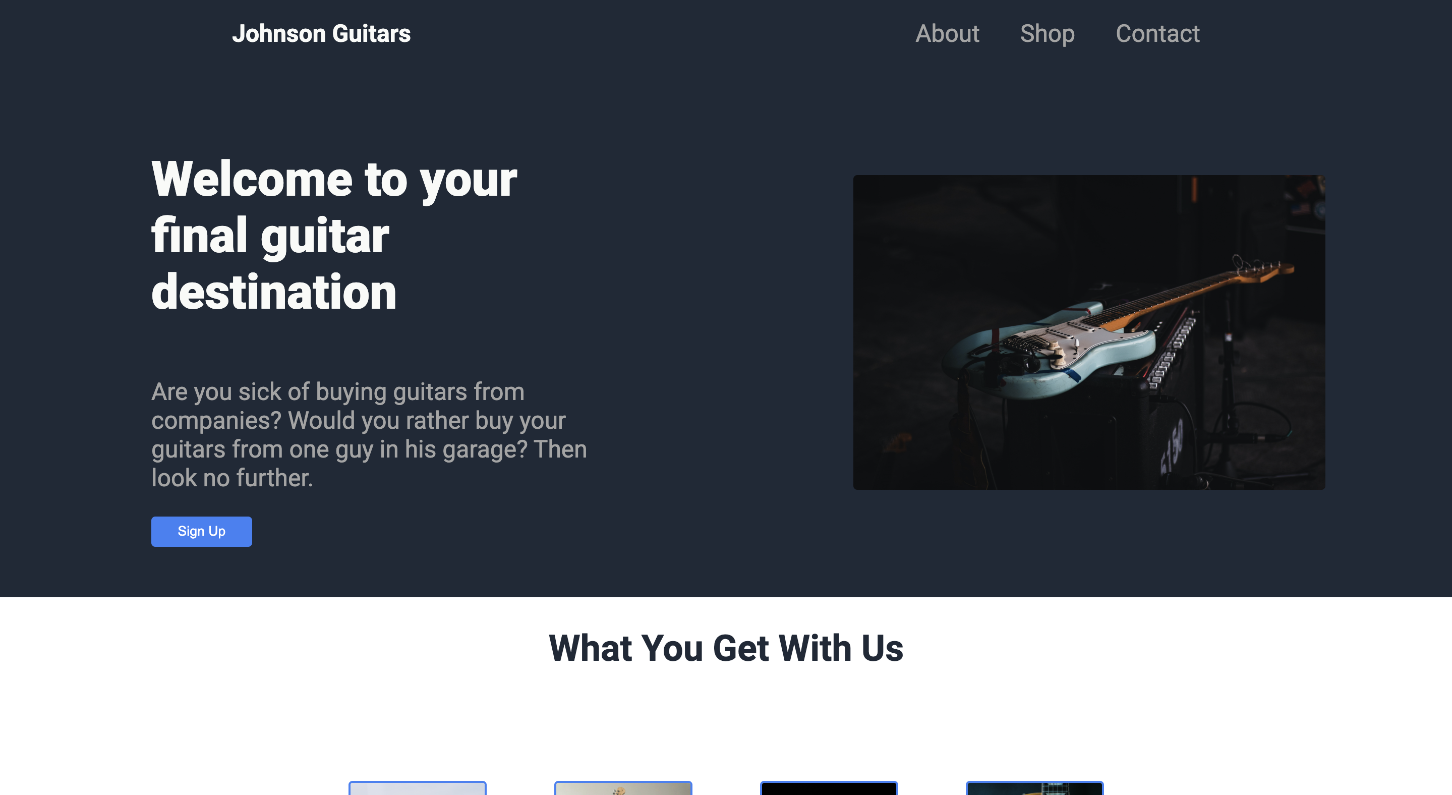 landing page thumbnail